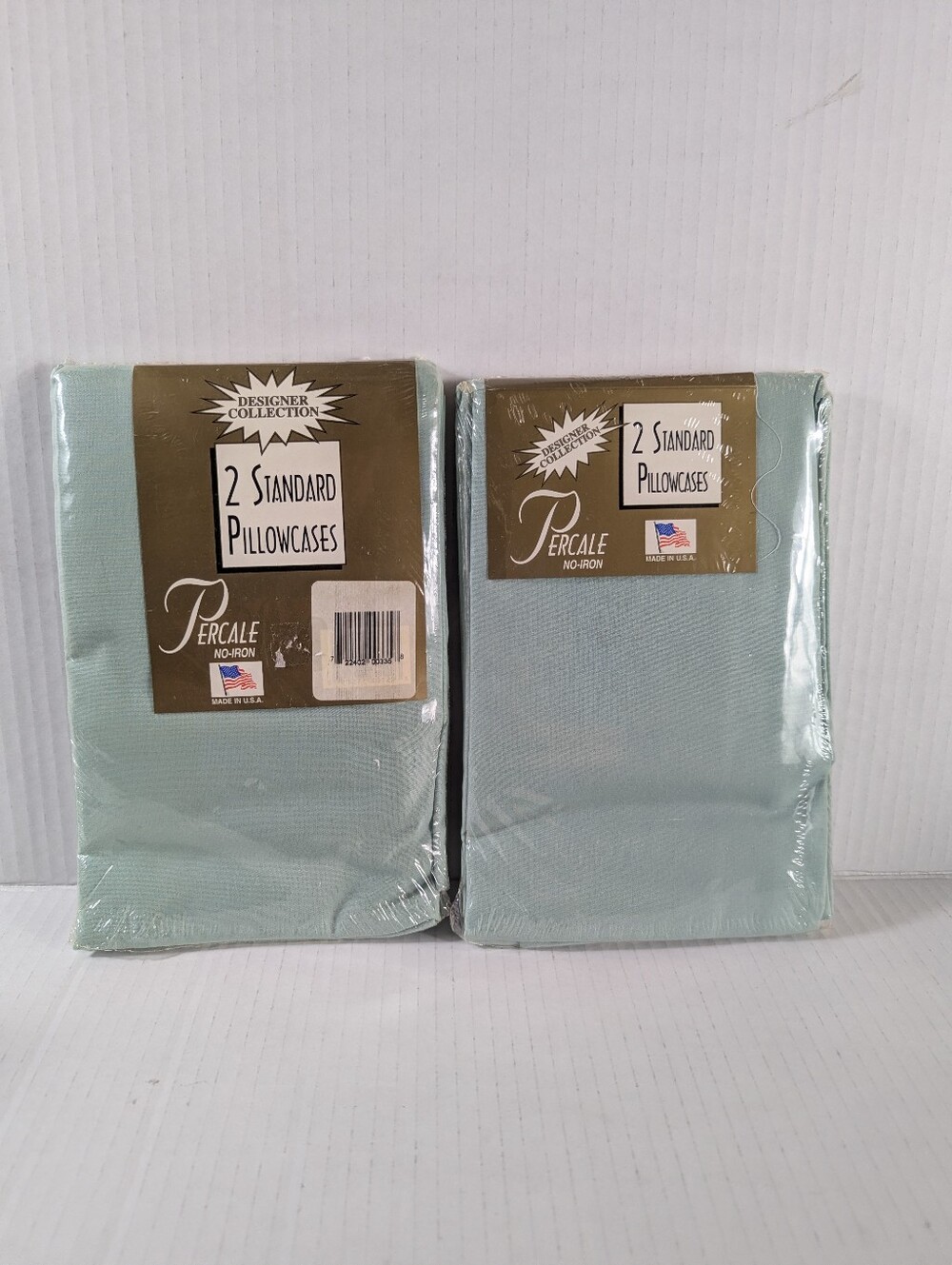 VTG Designer Collection No-Iron Percale Pillowcases - Lot of 2 Packs (4 Total)